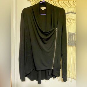 Smart set cross over zip cardigan stretchy​